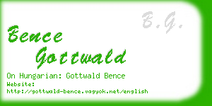 bence gottwald business card